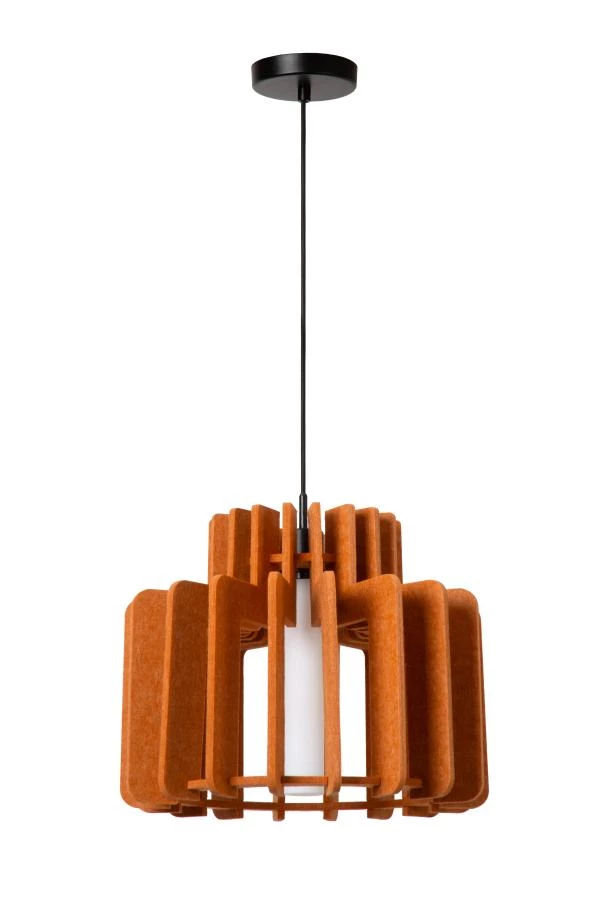 Lucide ROLLO - Hanglamp - 1xE27 - Terracotta - uitgezet